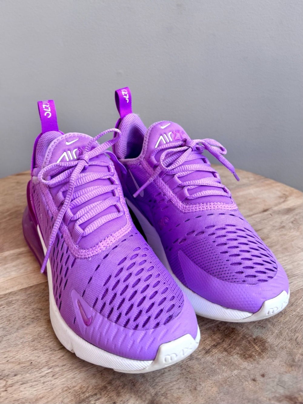 Nike Air Max 270 GS Shoes Rush Fuchsia White 943345 501 Size 4.5Y/6W - Picture 3 of 9